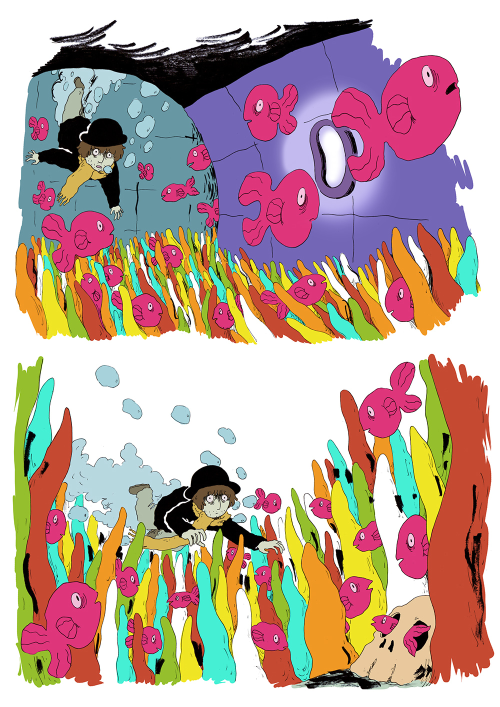 - Le fond de la piscine- page 4