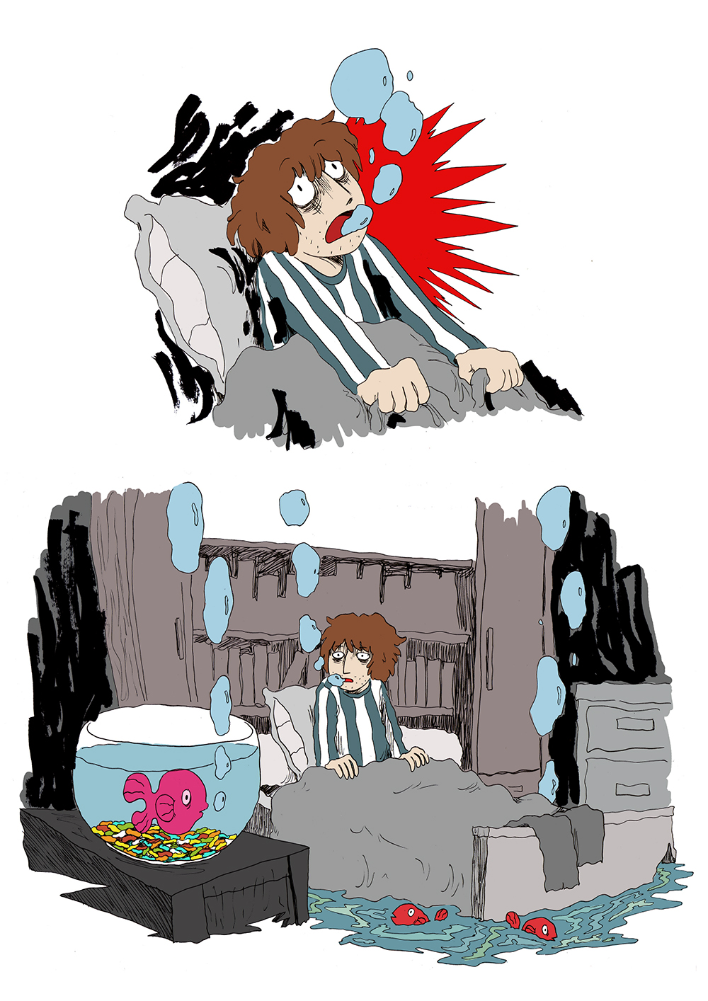 - Le fond de la piscine- page 7