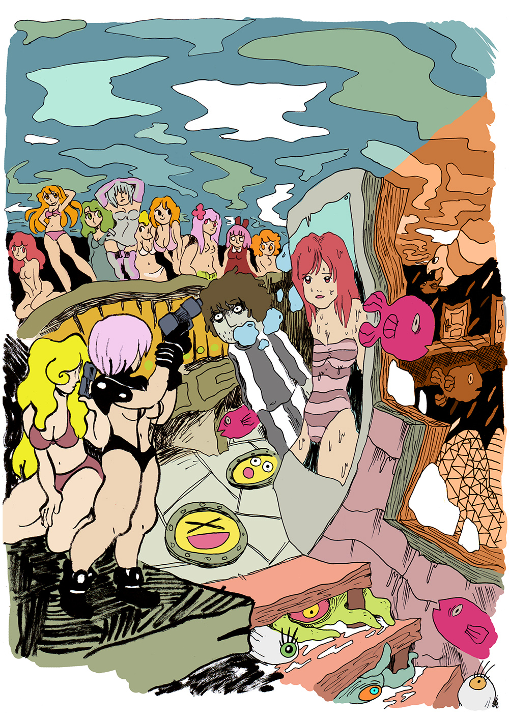 - Le fond de la piscine- page 11