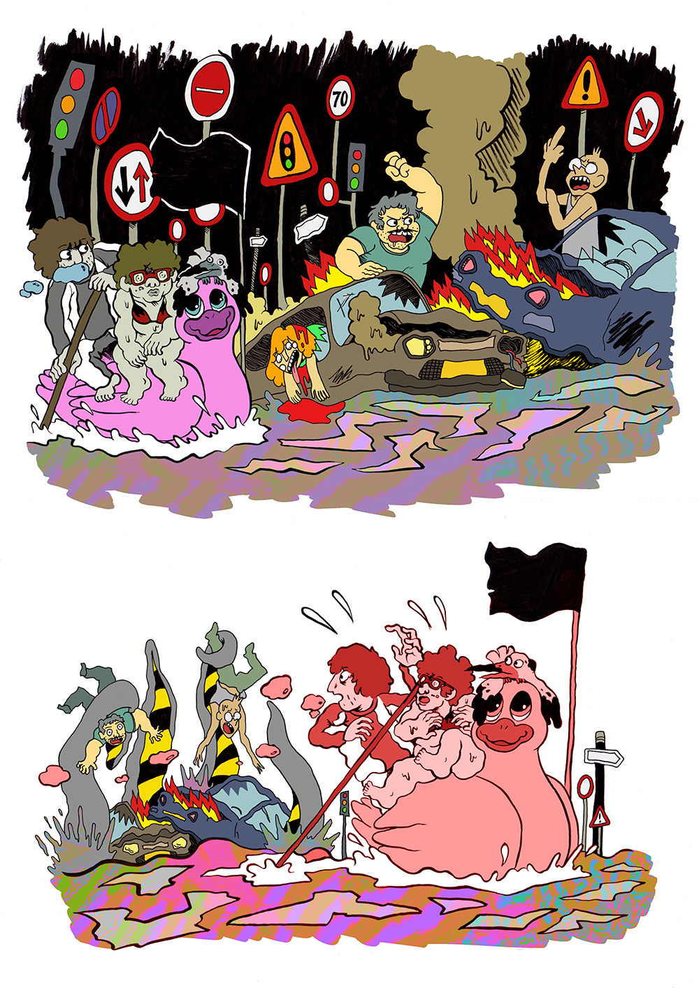 - Le fond de la piscine- page 41