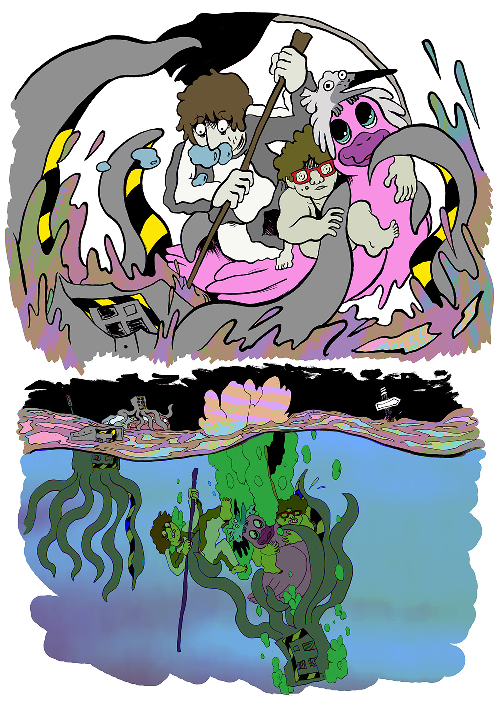 - Le fond de la piscine- page 44