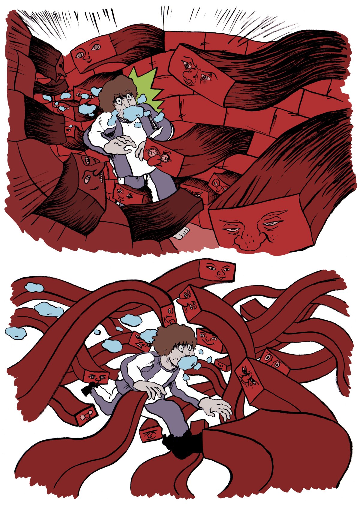 - Le fond de la piscine- page 74