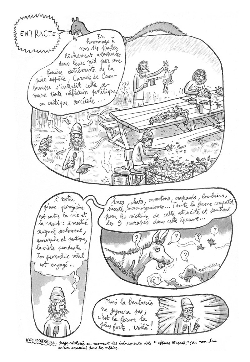 - LE CHOIX (QU'ON FAIT POUR TOI), précédé de ENTRACTE - Carnet de cambrousse- page 1