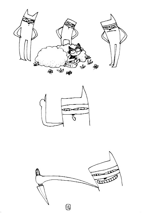 - Les lignes noires des mots de détail- page 12