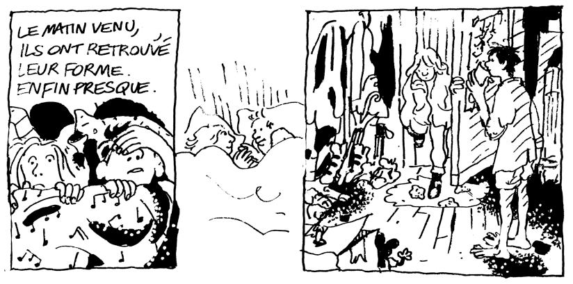 - Et il posa mollement sa main entre ses omoplates.- page 15