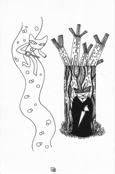 - Les lignes noires des mots de détail- page 18