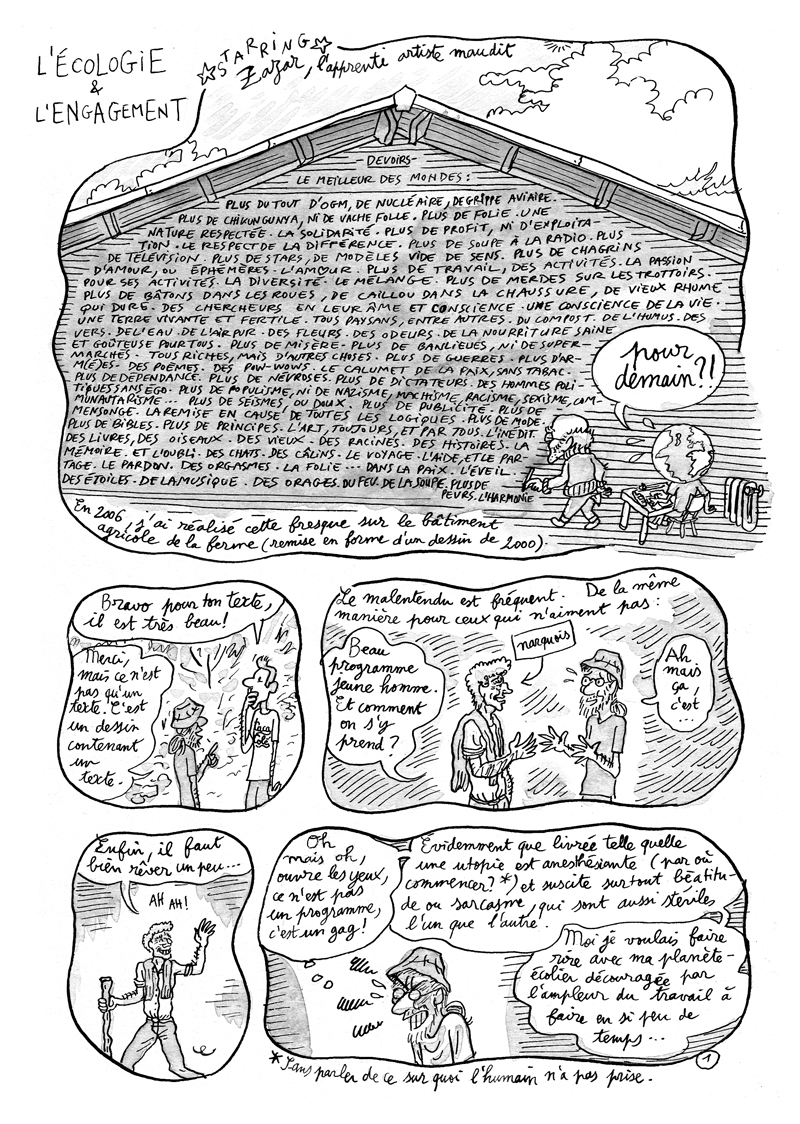 - L'ÉCOLOGIE ET L'ENGAGEMENT - Carnet de cambrousse- page 1