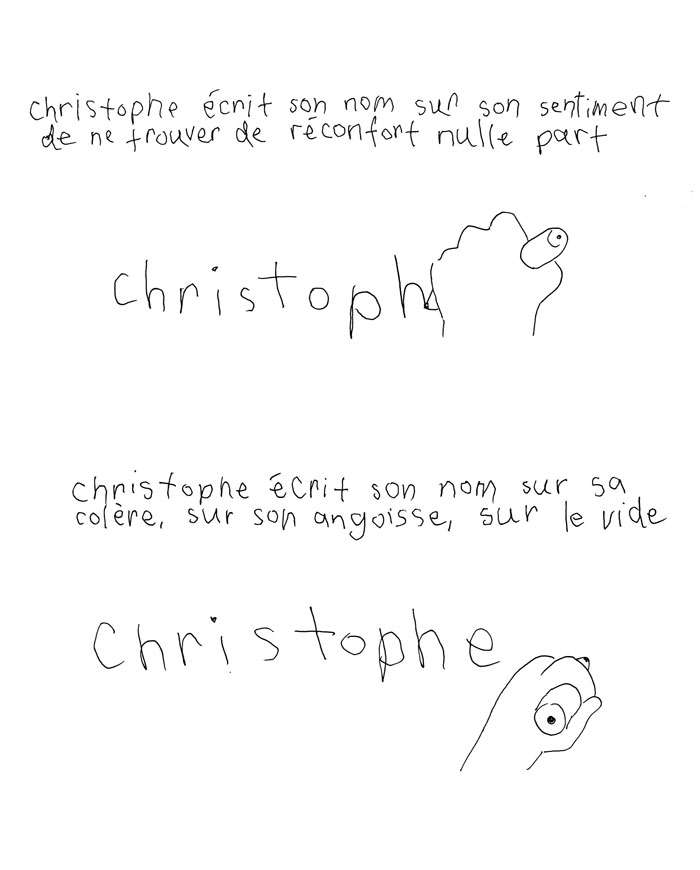 - Christophe écrit son nom- page 9