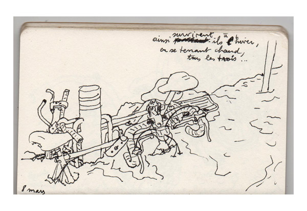 - L'hiver, les vélos- page 29