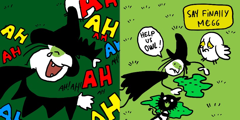 - MEGG, MOGG & OWL. CHILD BOOK- page 14