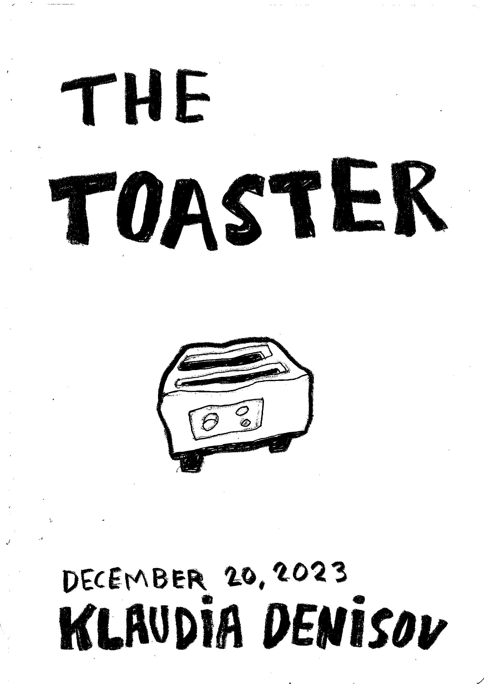 - The Toaster- page 1