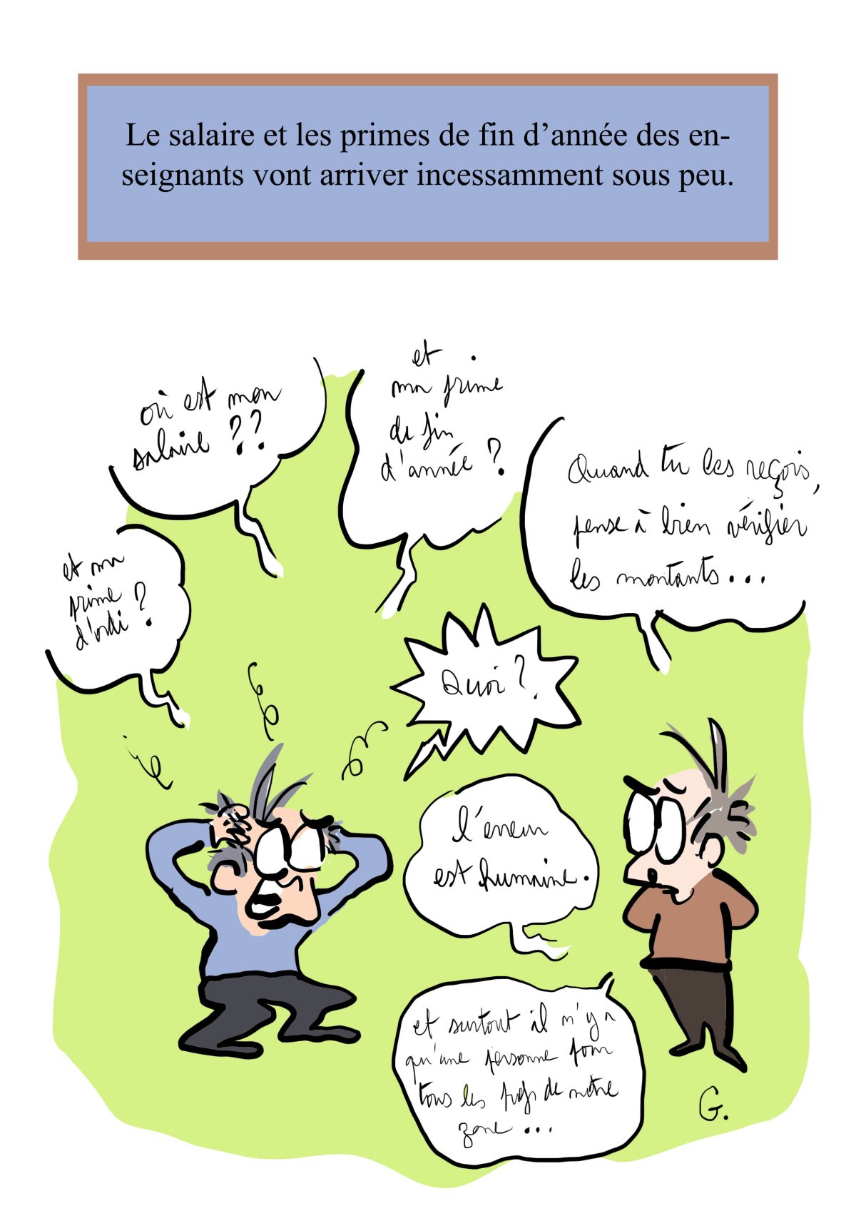 - Ma vie de prof (c'est un titre de merde, on est d'accord)- page 354