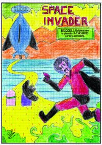 Space Invader Nº 1(+bonus) par Jacques Desores