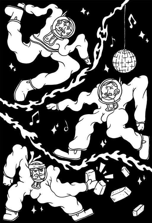  Bastien-Christophe - This is the story of Robots cleaning up a spaceship and a Guy who gets bored in space.page 10