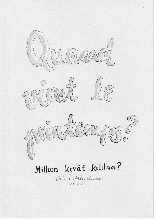 Taina Meriläinen - When will the spring arrive?page 1