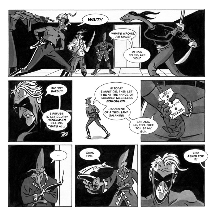 Dan Christensen - AIR MALE, THE INTERGALACTIC MAILMAN VS. THE SPACE PIRATESpage 4