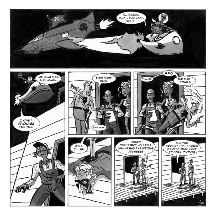 Dan Christensen - AIR MALE, THE INTERGALACTIC MAILMAN VS. THE SPACE PIRATESpage 6